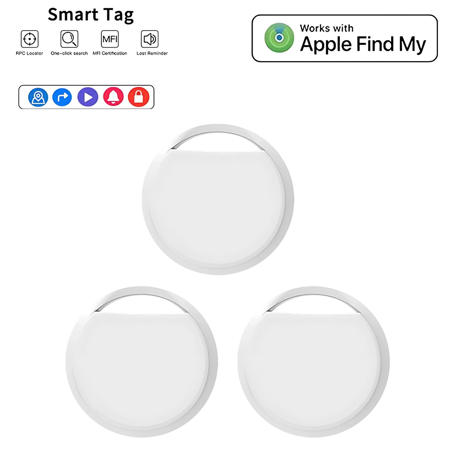 Smart Bluetooth GPS Tracker – Works with Find My App