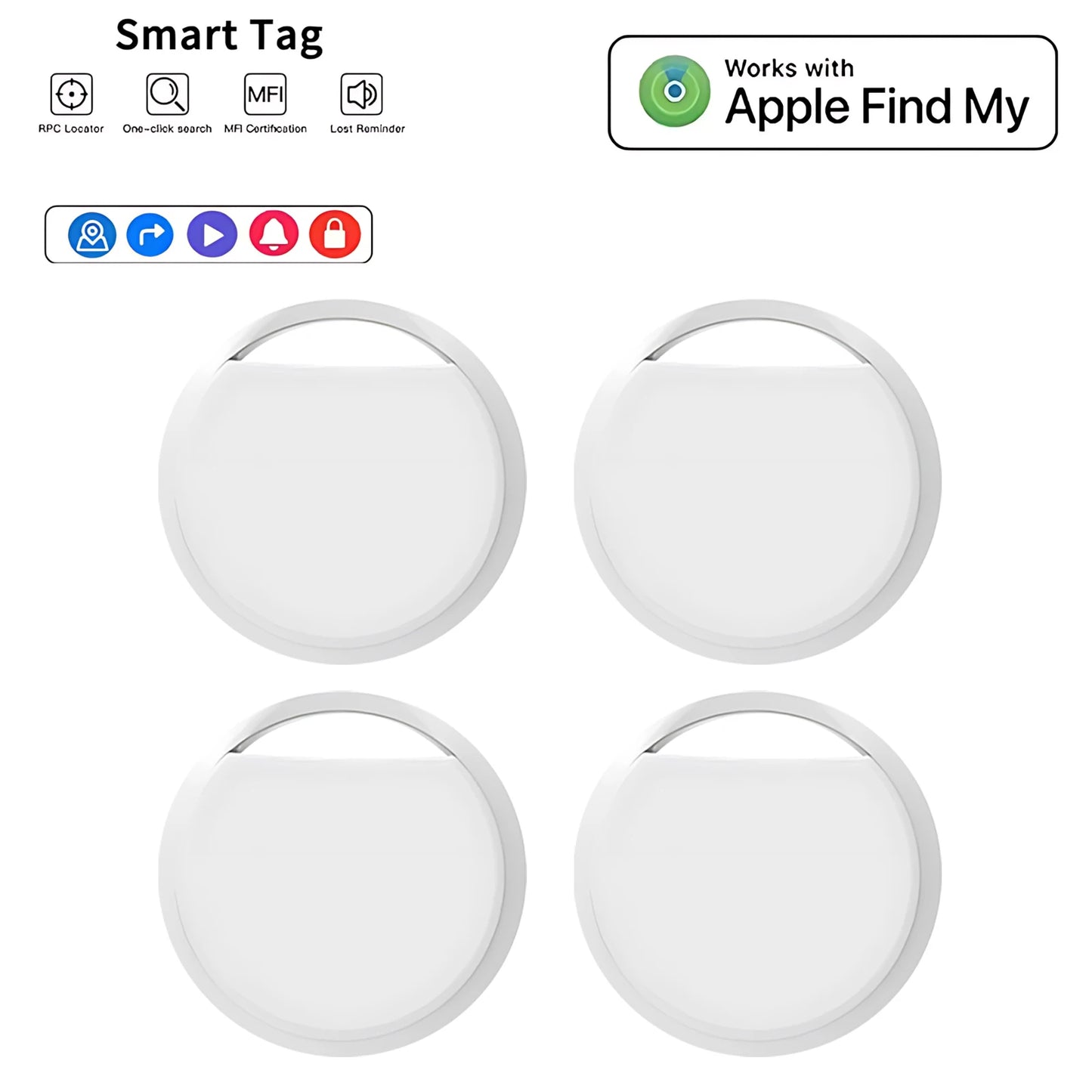 Smart Bluetooth GPS Tracker – Works with Find My App