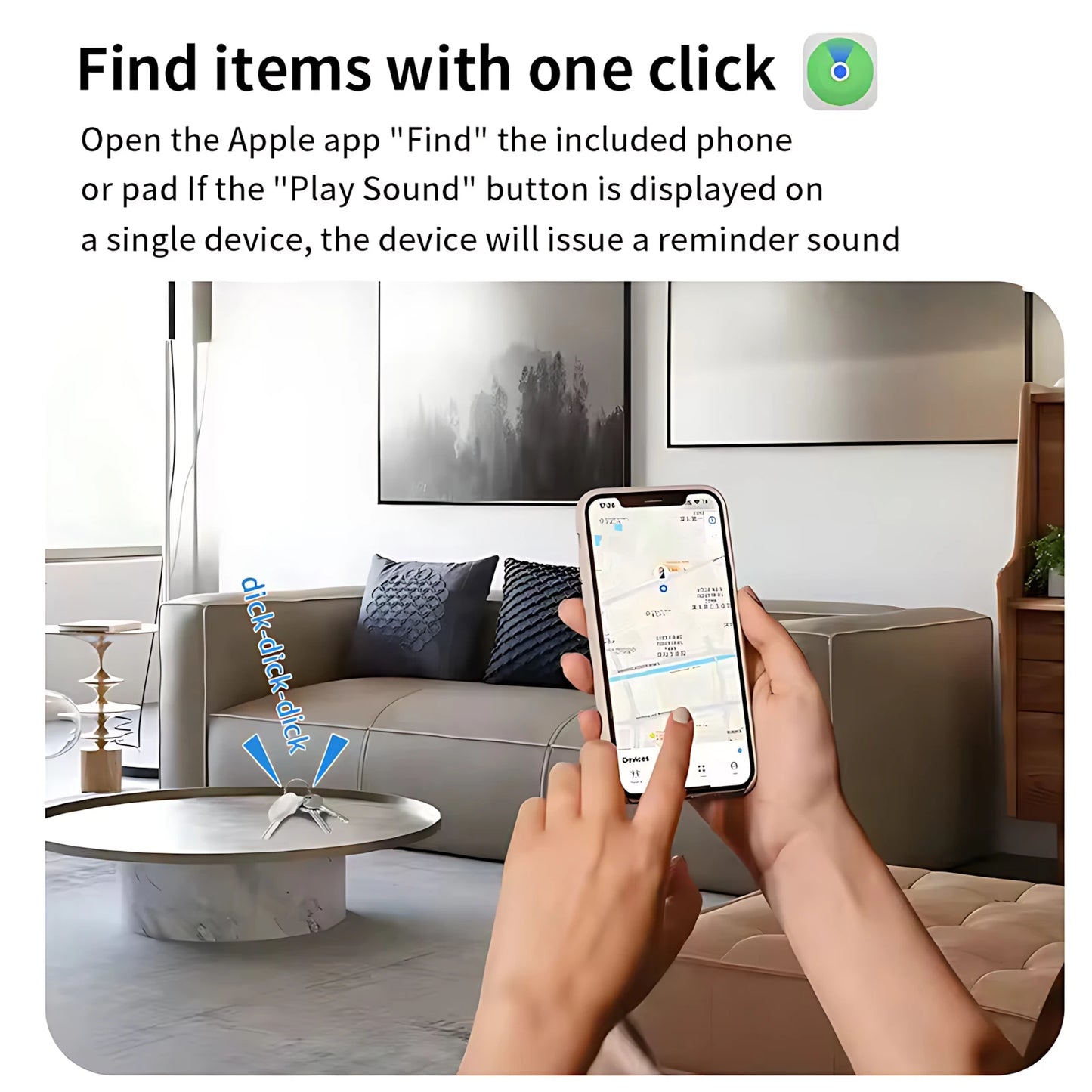 Smart Bluetooth GPS Tracker – Works with Find My App