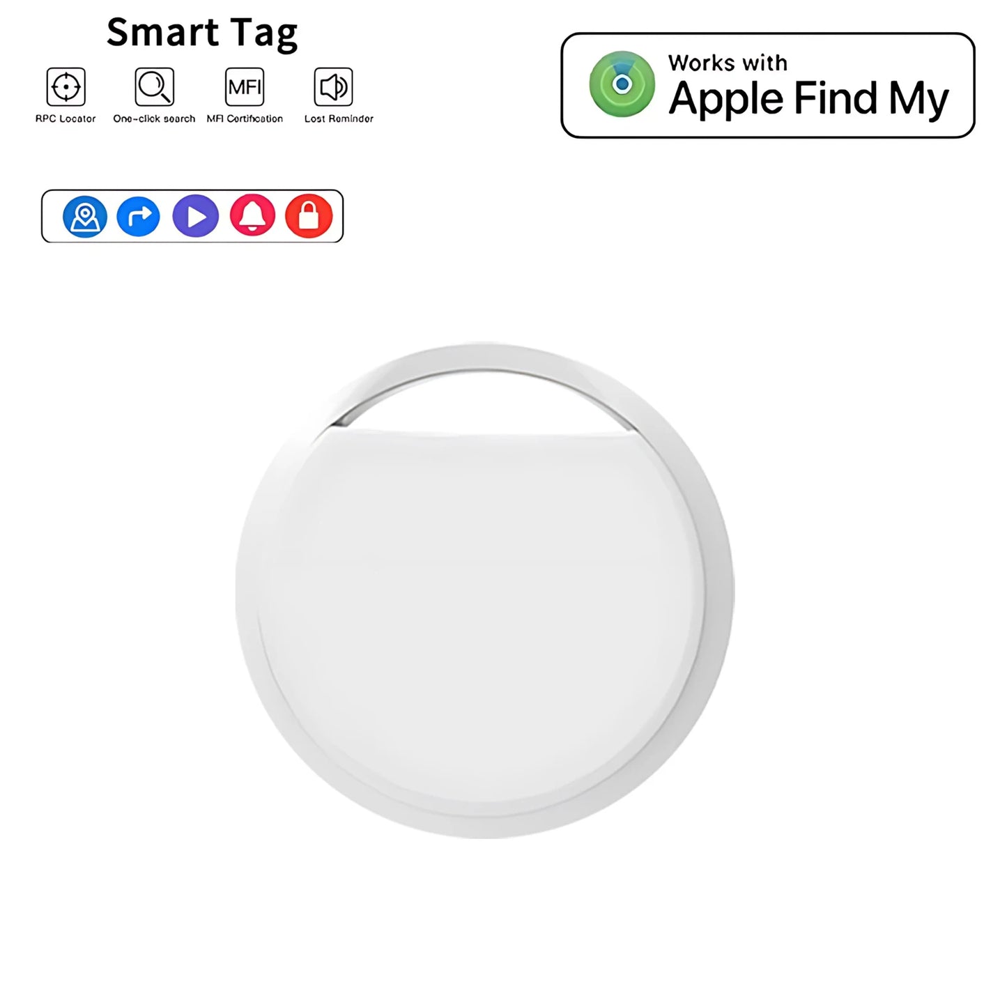 Smart Bluetooth GPS Tracker – Works with Find My App