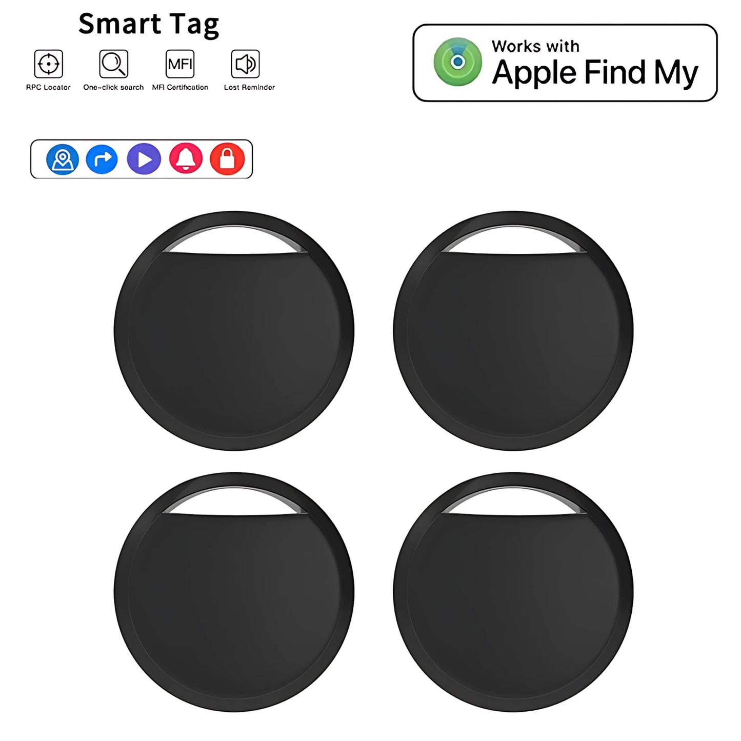 Smart Bluetooth GPS Tracker – Works with Find My App