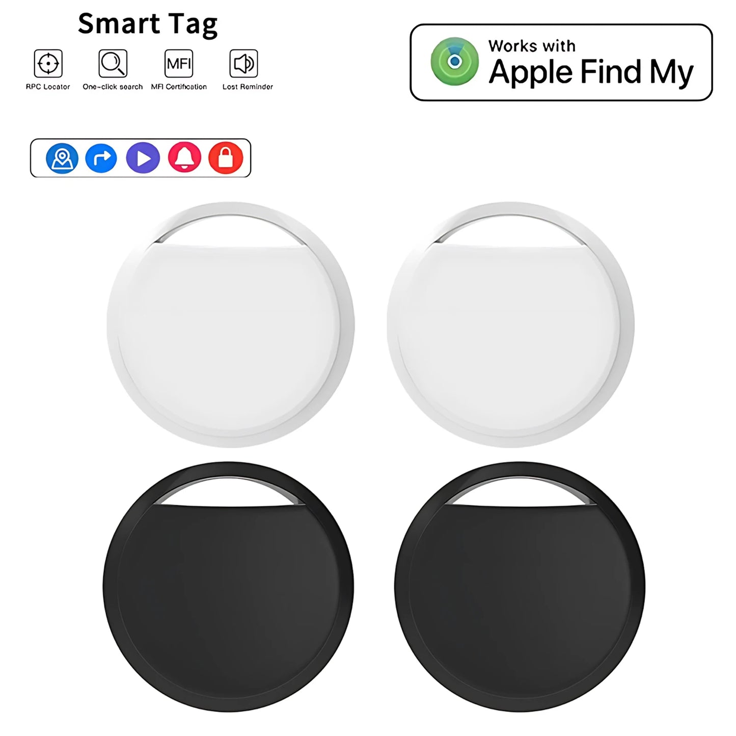 Smart Bluetooth GPS Tracker – Works with Find My App