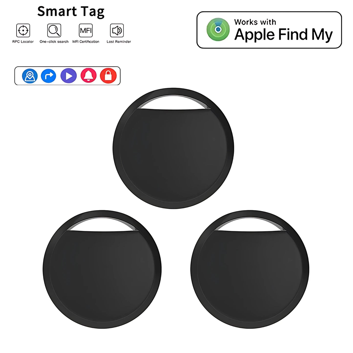 Smart Bluetooth GPS Tracker – Works with Find My App